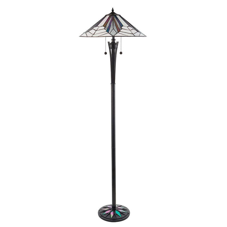 Endon 63934 - Golvlampa ASTORIA 2xE27/60W/230V diameter 48 cm