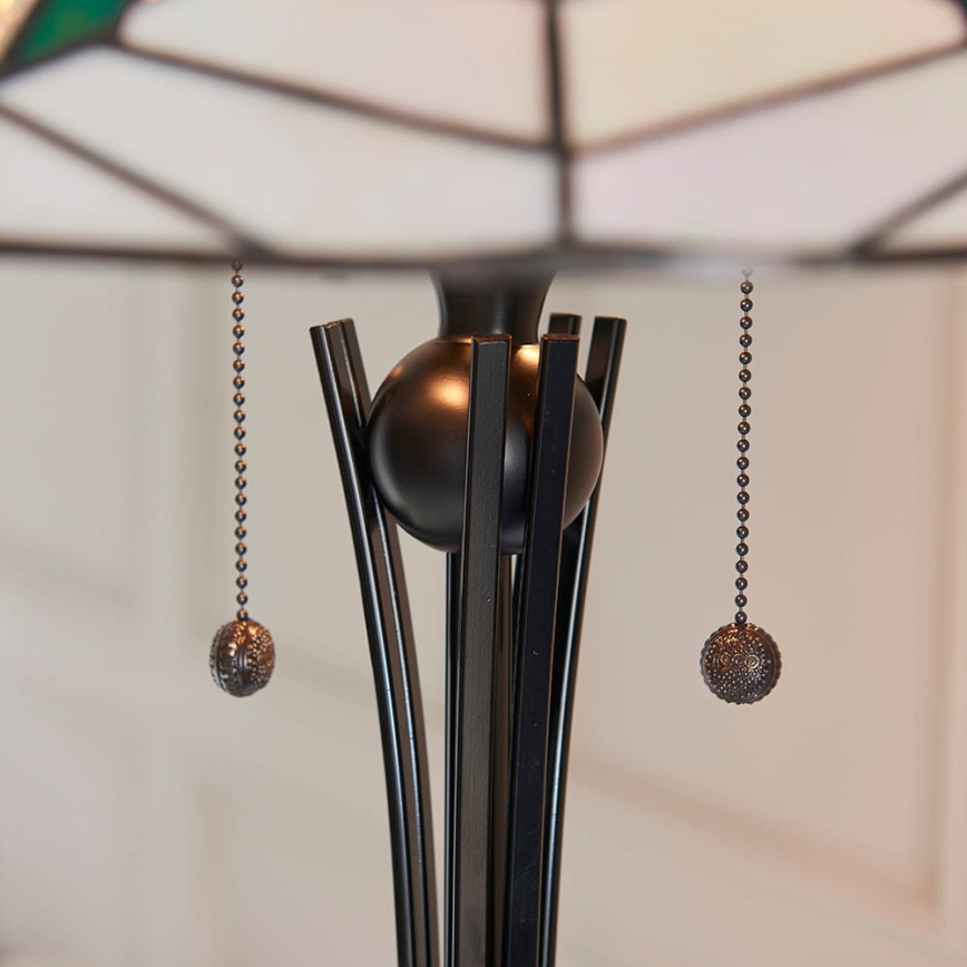 Endon 63934 - Golvlampa ASTORIA 2xE27/60W/230V diameter 48 cm