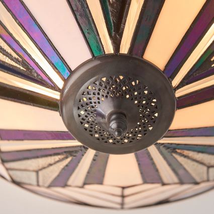 Endon 63935 - Tiffany-taklampa ASTORIA 2xE27/60W/230V Ø 48 cm