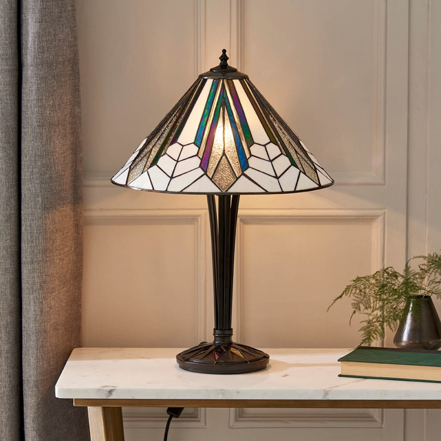 Endon 63939 - Bordslampa ASTORIA 1xE27/60W/230V Ø 40 cm