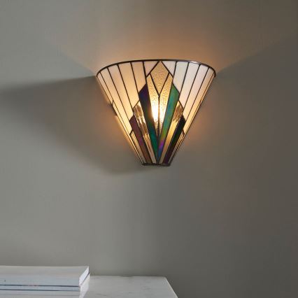Endon 63940 - Vägglampa Tiffany ASTORIA 1xE14/40W/230V