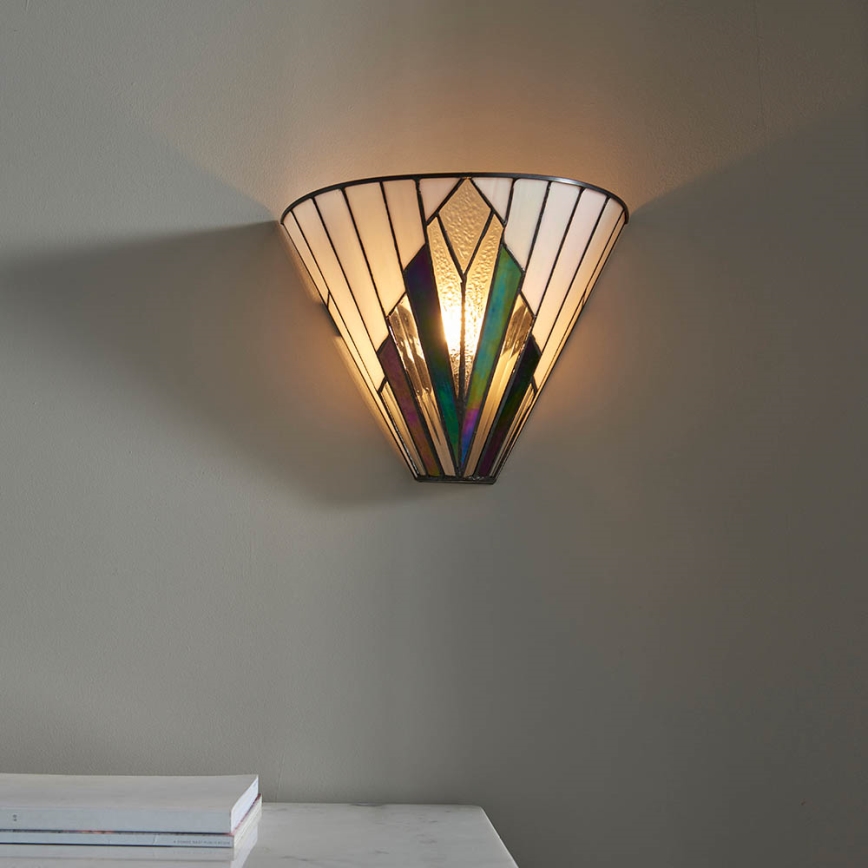 Endon 63940 - Vägglampa Tiffany ASTORIA 1xE14/40W/230V