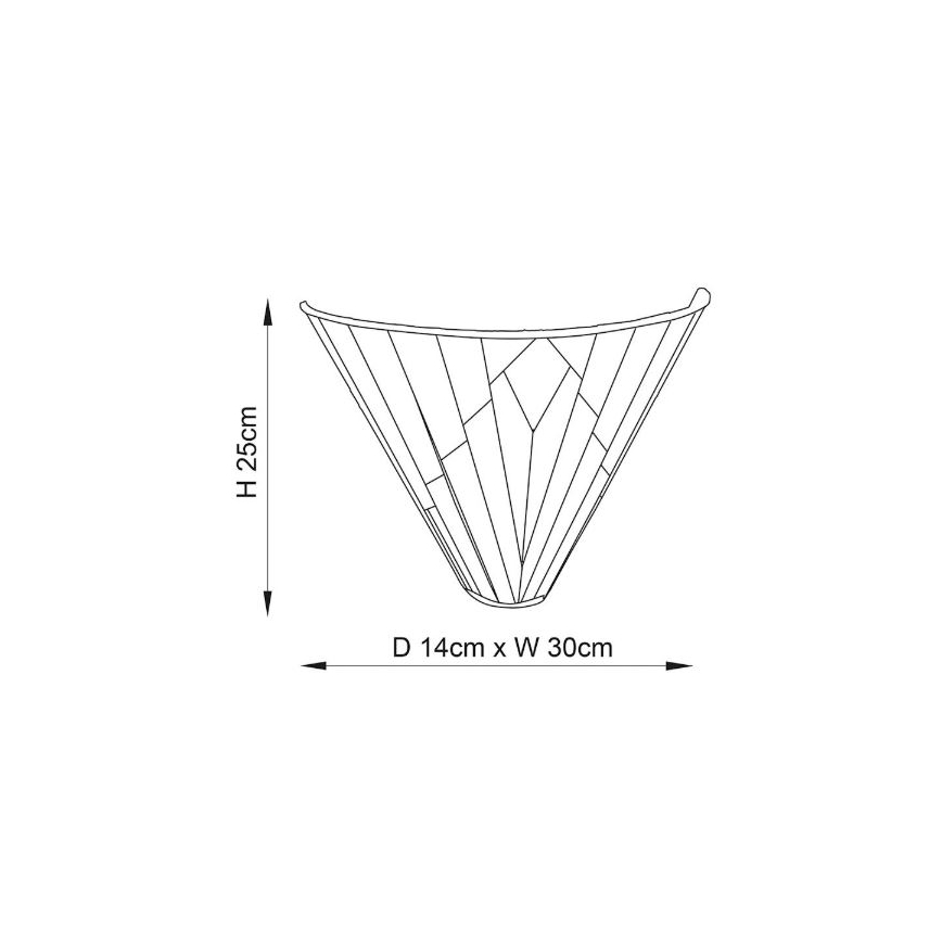Endon 63940 - Vägglampa Tiffany ASTORIA 1xE14/40W/230V