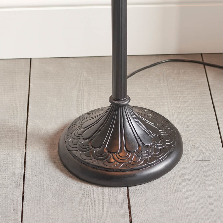 Endon 63972 - Golvlampa BROOKLYN 2xE27/60W/230V Ø 50 cm
