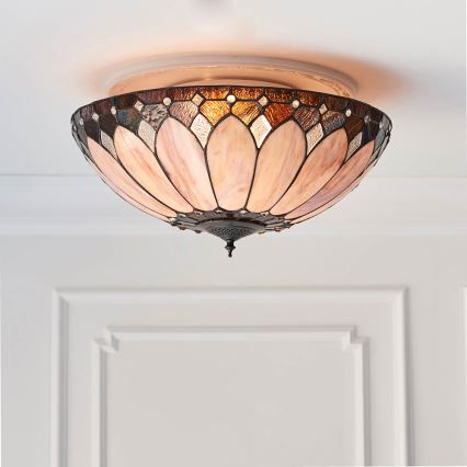 Endon 63973 - Taklampa BROOKLYN 2xE14/60W/230V diameter 50 cm