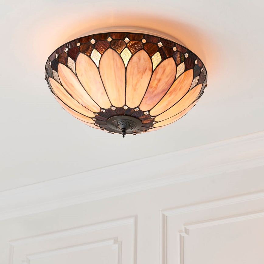 Endon 63973 - Taklampa BROOKLYN 2xE14/60W/230V diameter 50 cm