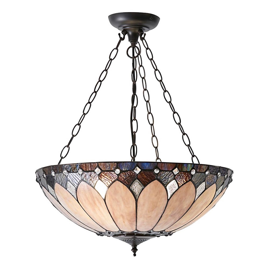 Endon 63976 - Taklampa med kedja BROOKLYN 3xE27/60W/230V Ø 50 cm