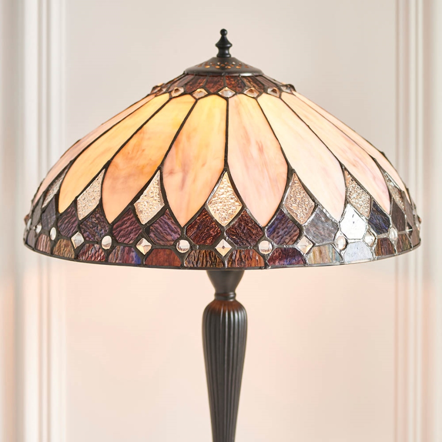Endon 63982 - Bordslampa BROOKLYN 1xE27/60W/230V Ø 40 cm