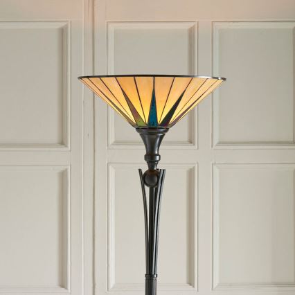 Endon 64042 - Golvlampa DARK STAR 1xE27/60W/230V diameter 42 cm