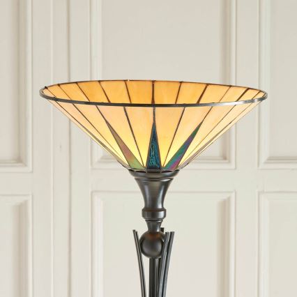 Endon 64042 - Golvlampa DARK STAR 1xE27/60W/230V diameter 42 cm