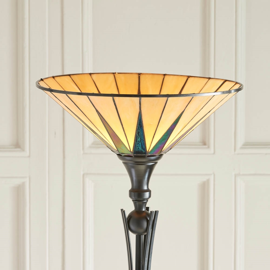 Endon 64042 - Golvlampa DARK STAR 1xE27/60W/230V diameter 42 cm