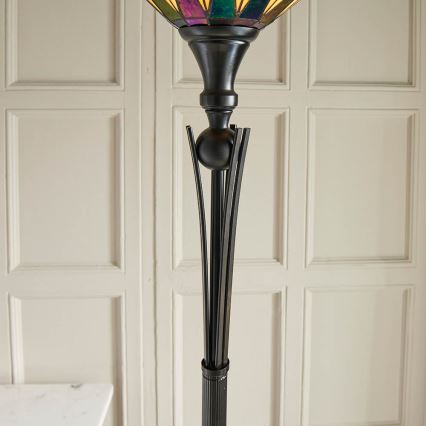 Endon 64042 - Golvlampa DARK STAR 1xE27/60W/230V diameter 42 cm