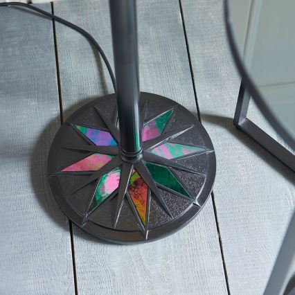 Endon 64042 - Golvlampa Tiffany DARK STAR 1xE27/60W/230V Ø 42 cm