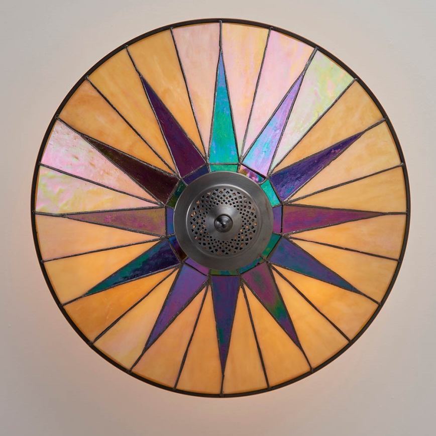 Endon 64043 - Ytmonterad ljuskrona DARK STAR 3xE27/60W/230V diameter 49 cm