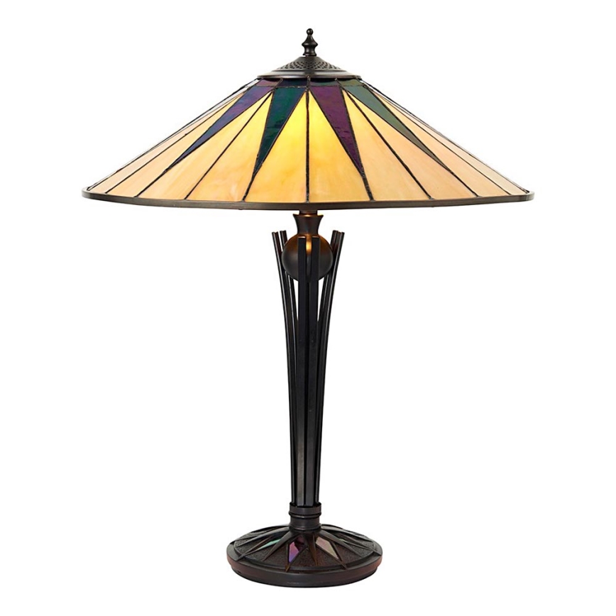 Endon 64045 - Bordslampa DARK STAR 2xE27/60W/230V diameter 49 cm
