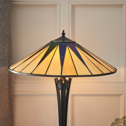 Endon 64045 - Bordslampa DARK STAR 2xE27/60W/230V diameter 49 cm