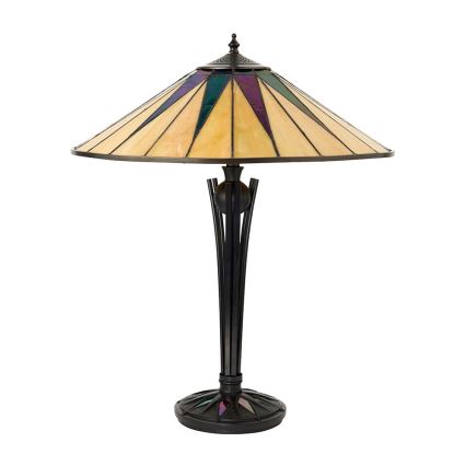 Endon 64045 - Bordslampa DARK STAR 2xE27/60W/230V diameter 49 cm