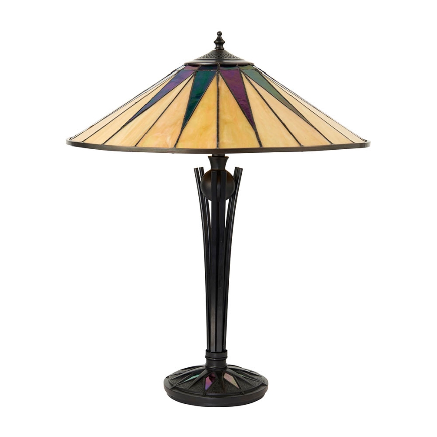 Endon 64045 - Bordslampa DARK STAR 2xE27/60W/230V diameter 49 cm