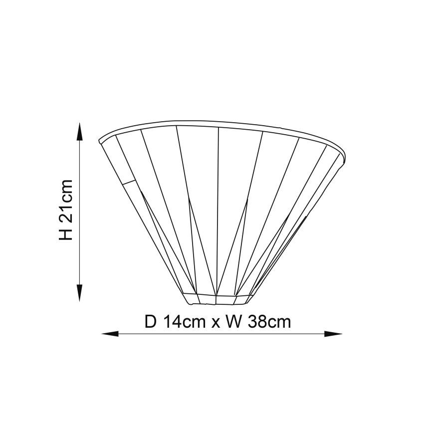 Endon 64046 - Vägglampa DARK STAR 1xE14/40W/230V