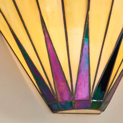 Endon 64046 - Vägglampa Tiffany DARK STAR 1xE14/40W/230V