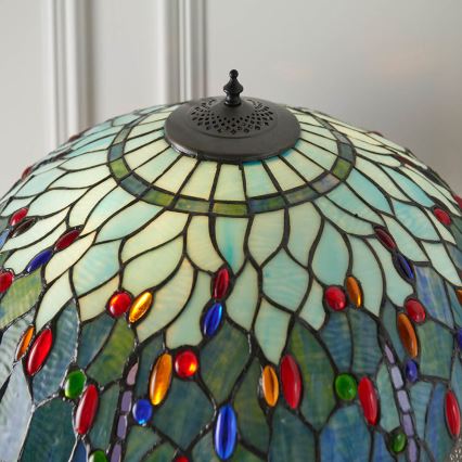 Endon 64069 - Golvlampa TROLLSLÄNDA 2xE27/60W/230V diameter 50 cm