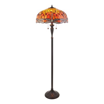 Endon 64070 - Golvlampa TROLLSLÄNDA 2xE27/60W/230V diameter 50 cm