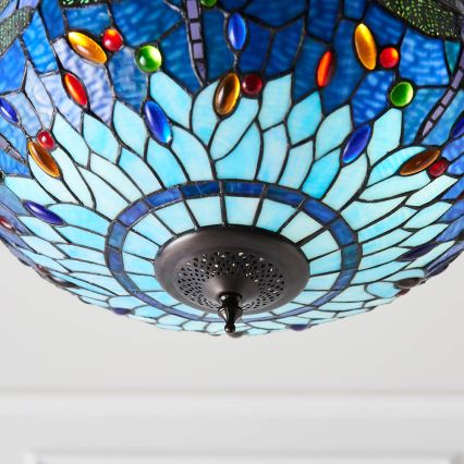Endon 64075 - Taklampa med kedja DRAGONFLY 3xE27/60W/230V Ø 41 cm