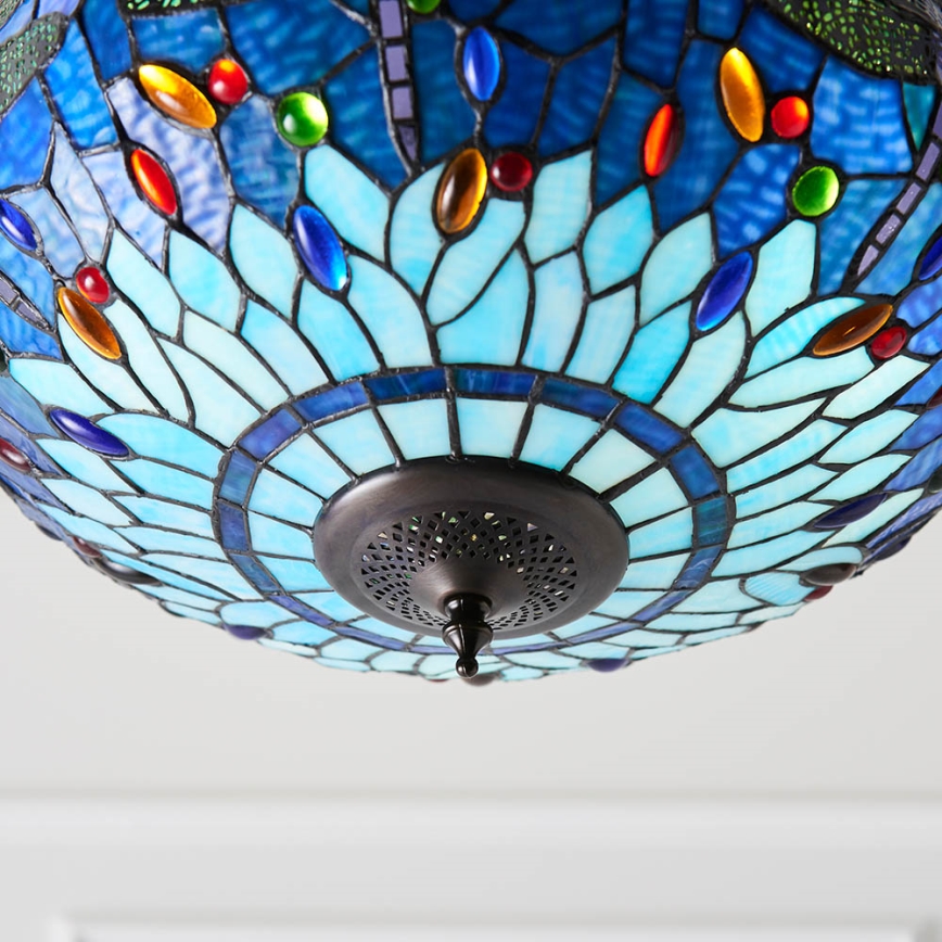Endon 64075 - Taklampa med kedja DRAGONFLY 3xE27/60W/230V Ø 41 cm