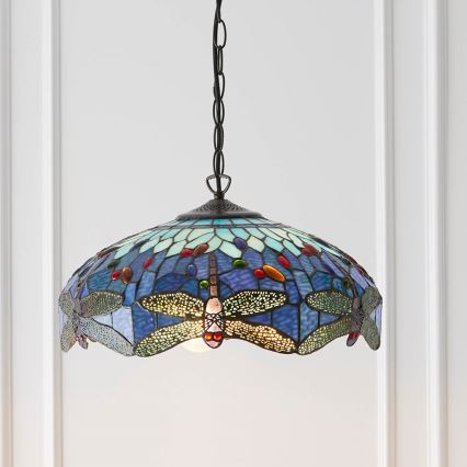 Endon 64080 - Ljuskrona med kedja DRAGONFLY, 3 x E27/60W/230V, Ø 41 cm