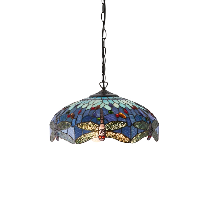 Endon 64080 - Ljuskrona med kedja DRAGONFLY, 3 x E27/60W/230V, Ø 41 cm