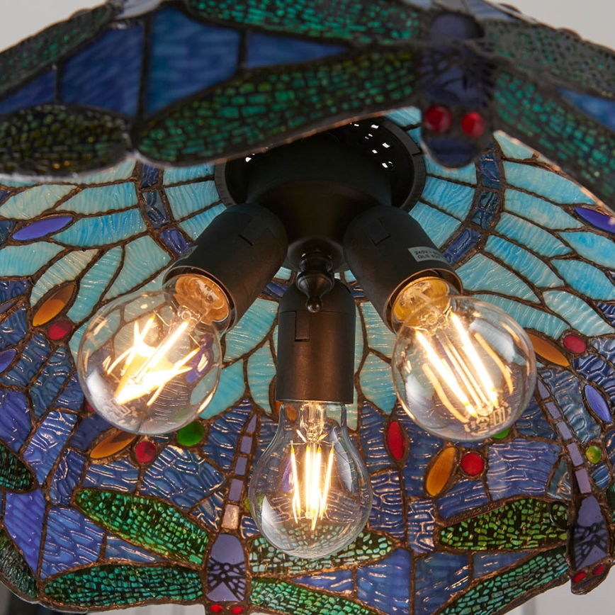 Endon 64080 - Ljuskrona med kedja DRAGONFLY, 3 x E27/60W/230V, Ø 41 cm