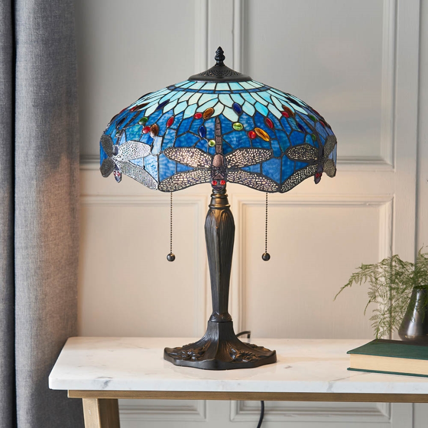 Endon 64089 - Bordslampa TROLLSLÄNDA 2xE27/60W/230V diameter 41 cm
