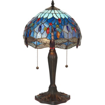 Endon 64090 - Bordslampa DRAGONFLY 2xE27/60W/230V Ø 30 cm