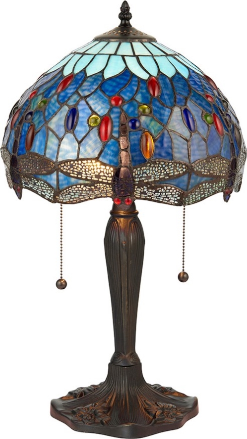 Endon 64090 - Bordslampa DRAGONFLY 2xE27/60W/230V Ø 30 cm