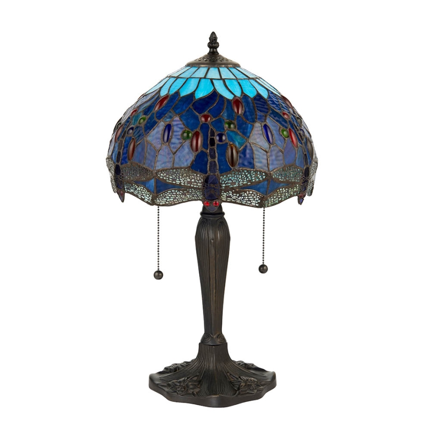 Endon 64090 - Bordslampa DRAGONFLY 2xE27/60W/230V Ø 30 cm