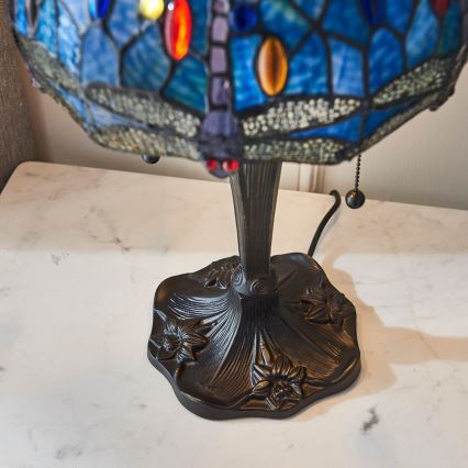 Endon 64090 - Bordslampa DRAGONFLY 2xE27/60W/230V Ø 30 cm