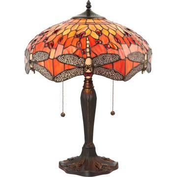 Endon 64093 - Bordslampa DRAGONFLY 2xE27/60W/230V Ø 41 cm