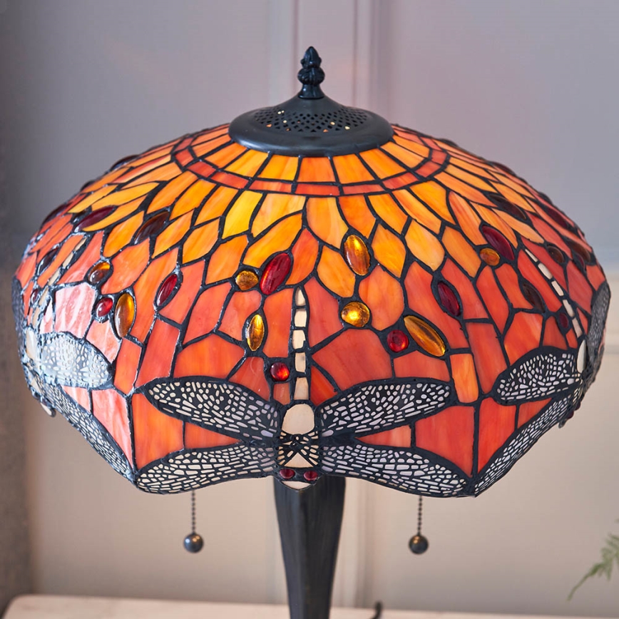 Endon 64093 - Bordslampa DRAGONFLY 2xE27/60W/230V Ø 41 cm