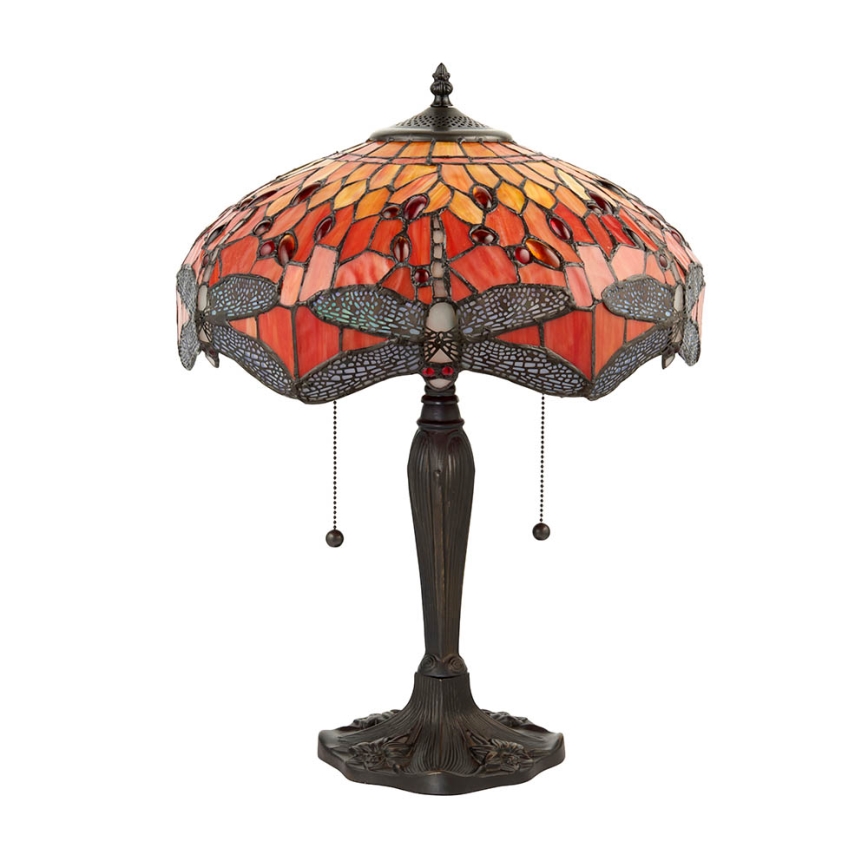Endon 64093 - Bordslampa DRAGONFLY 2xE27/60W/230V Ø 41 cm