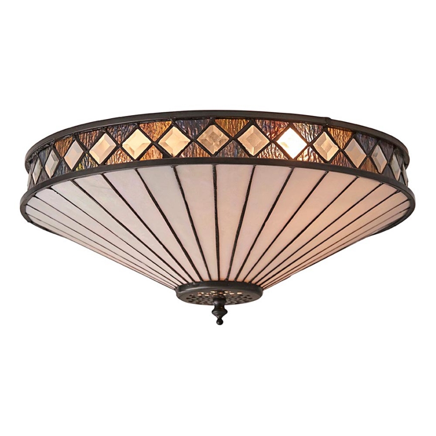 Endon 64145 - Taklampa FARGO 2xE27/60W/230V diameter 41,5 cm