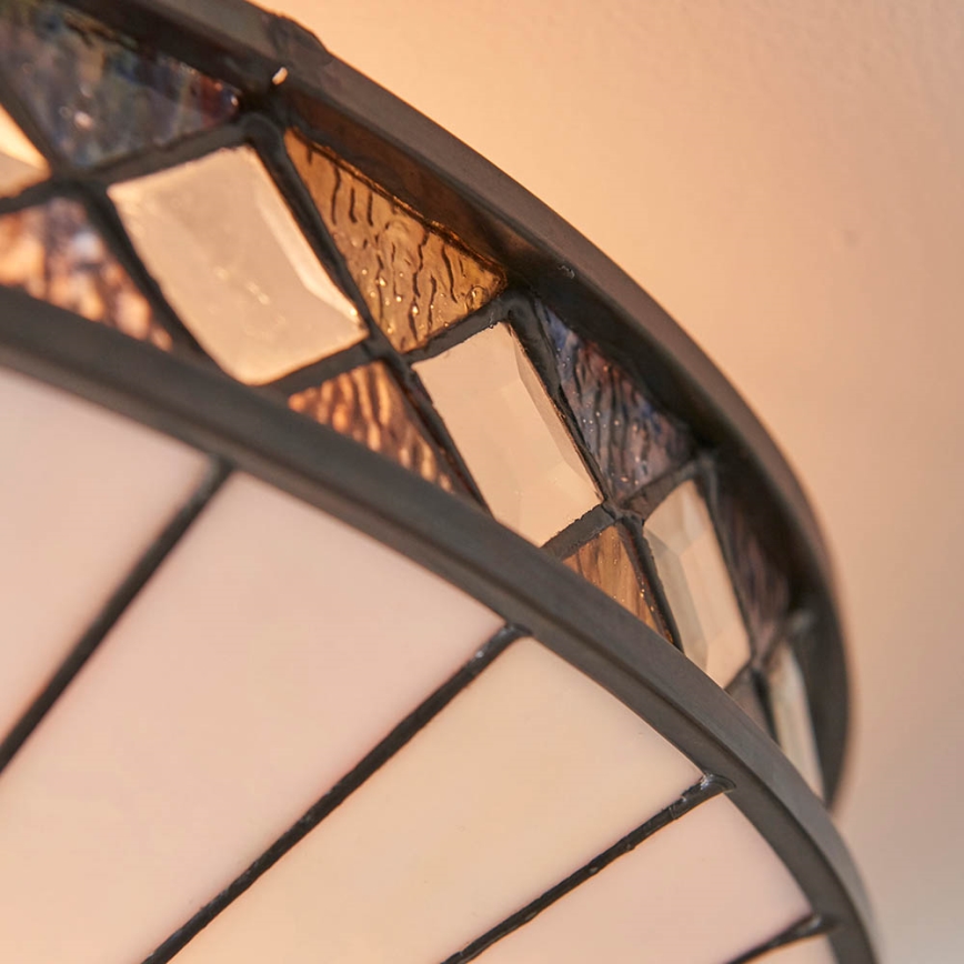 Endon 64145 - Taklampa Tiffany FARGO 2xE27/60W/230V Ø 41,5 cm