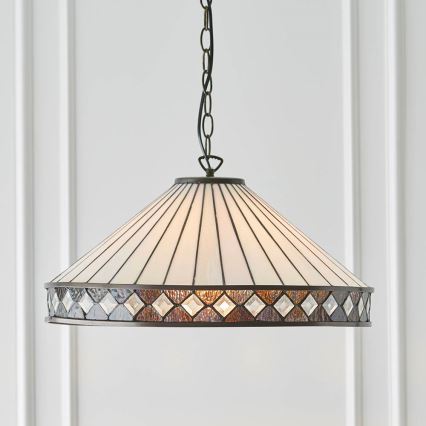 Endon 64147 - Ljuskrona på kedja FARGO 1xE27/60W/230V diameter 50 cm