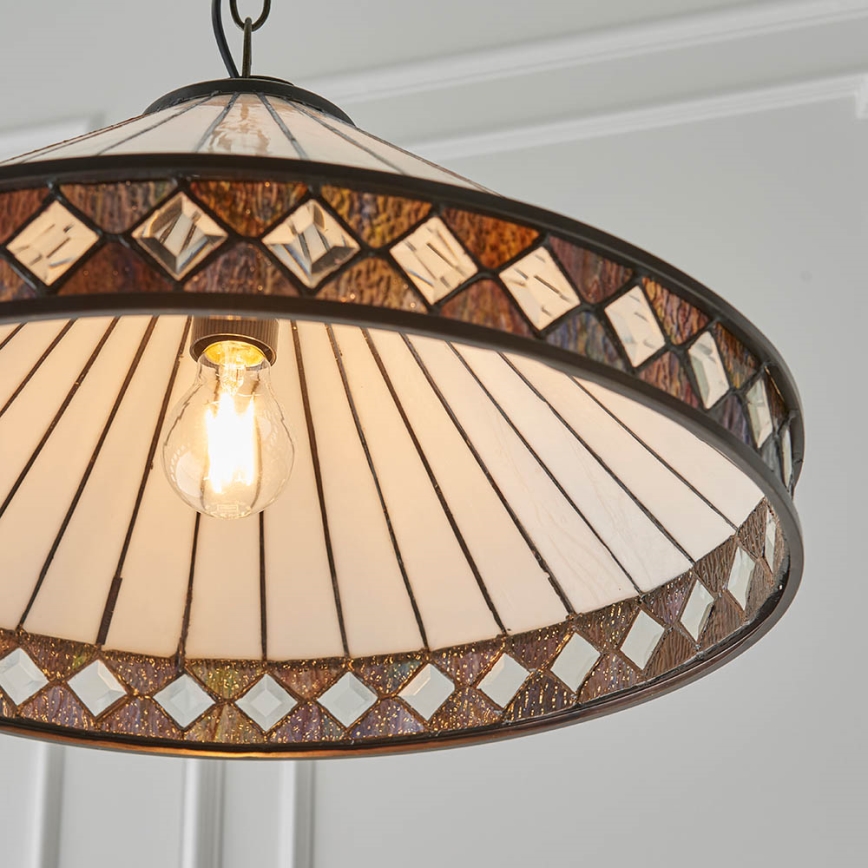 Endon 64147 - Ljuskrona på kedja FARGO 1xE27/60W/230V diameter 50 cm