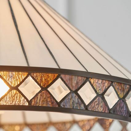 Endon 64147 - Ljuskrona på kedja FARGO 1xE27/60W/230V diameter 50 cm