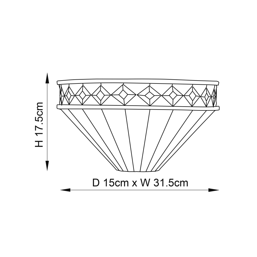 Endon 64149 - Vägglampa FARGO 1xE14/40W/230V