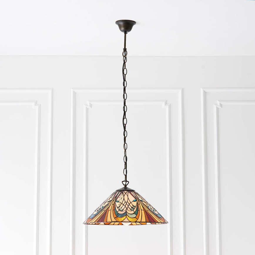 Endon 64162 - Ljuskrona på kedja HECTOR 1xE27/60W/230V diameter 40 cm