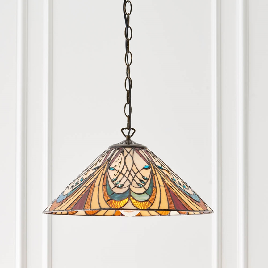 Endon 64162 - Ljuskrona på kedja HECTOR 1xE27/60W/230V diameter 40 cm