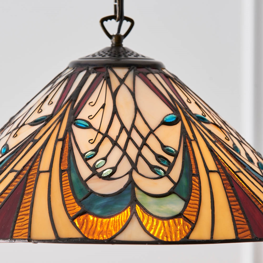 Endon 64162 - Ljuskrona på kedja HECTOR 1xE27/60W/230V diameter 40 cm