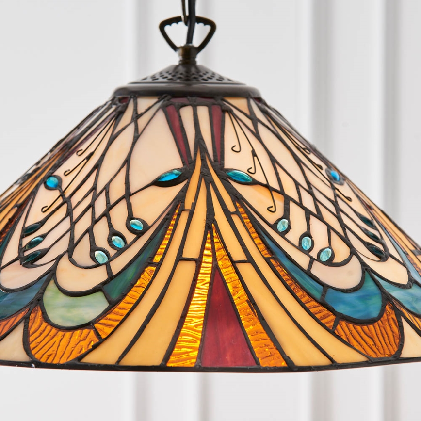 Endon 64162 - Ljuskrona på kedja HECTOR 1xE27/60W/230V diameter 40 cm