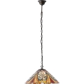 Endon 64162 - Taklampa i Tiffany-stil med kedja HECTOR 1xE27/60W/230V Ø 40 cm